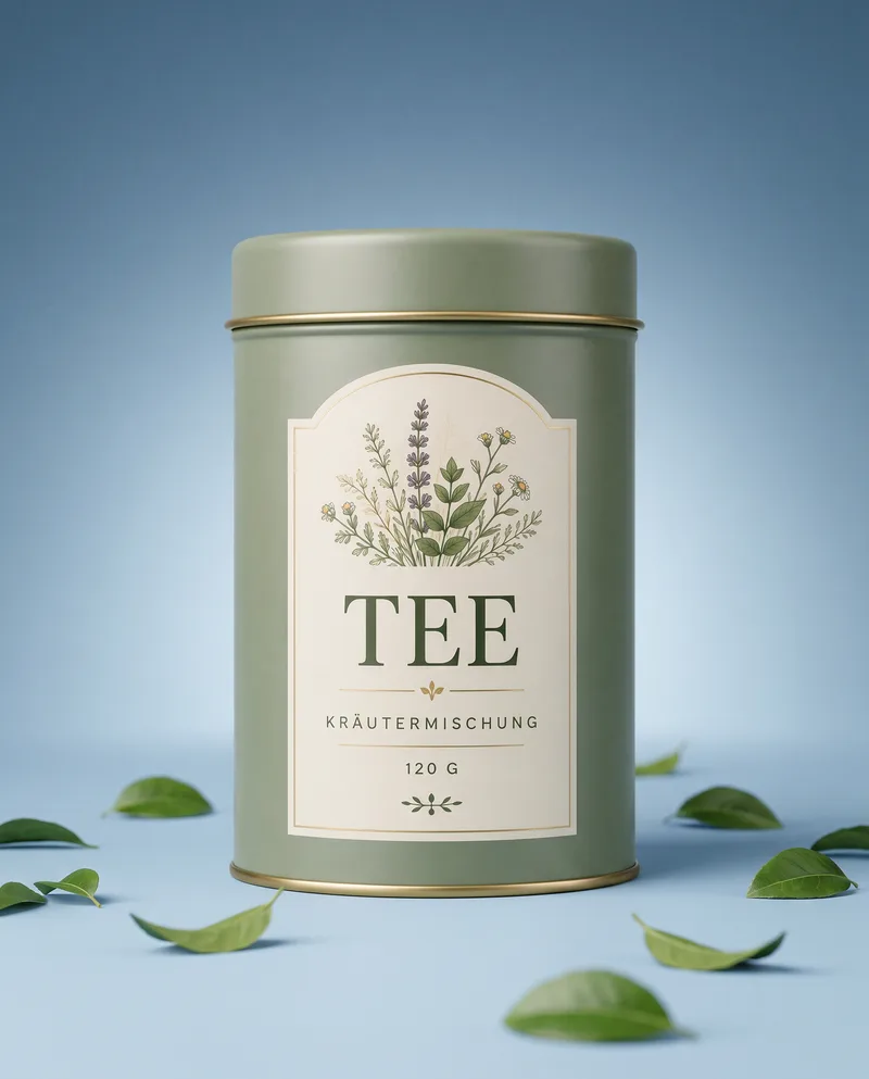 Tee-Dose minimalistisch
