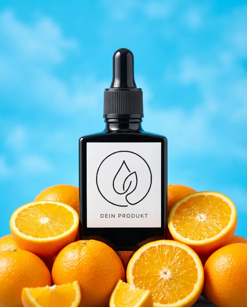 Serum auf Orangen