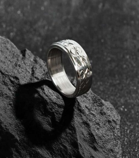 Produktfoto eines Rings auf Stein